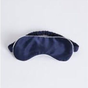 NWT navy satin face eye mask